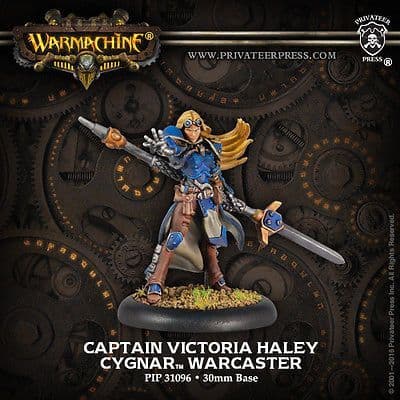 Cygnar Warcaster Capt Victoria Haley RESCULPT