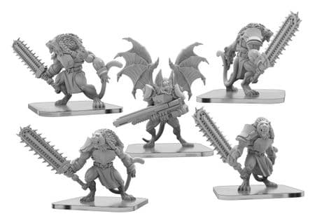 Slashers and Clicker  Monsterpocalypse Legion of Mutates Unit (metal)