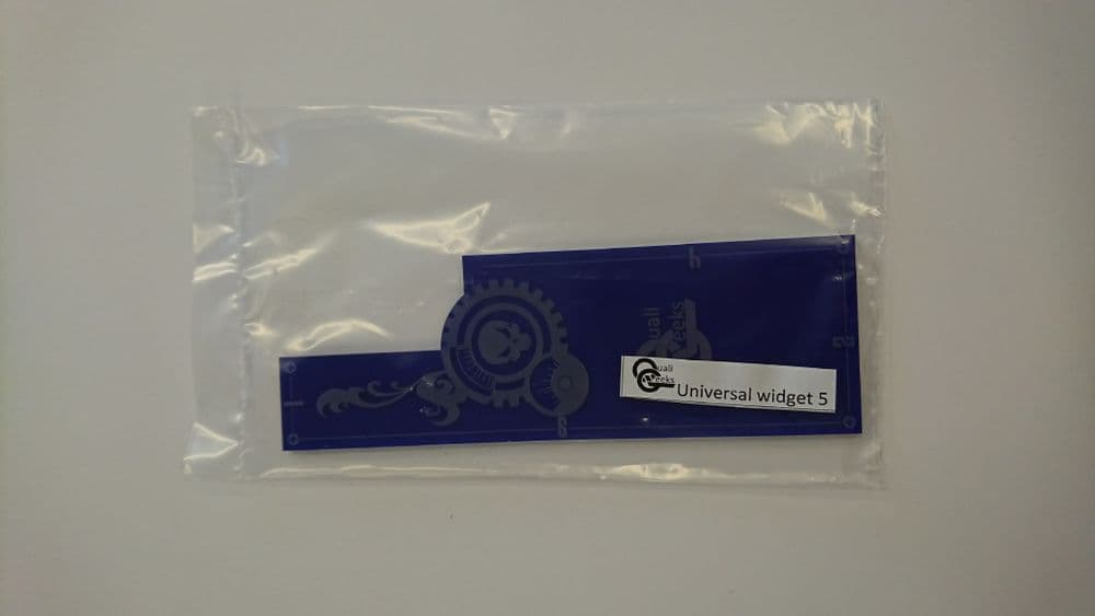Universal widget 5 - Transparent blue