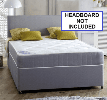 Double (4Ft6") Cambridge Divan Bed - Soft Medium Feel (NO HEADBOARD)