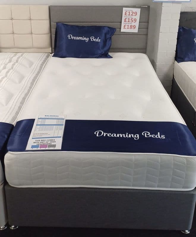 Kingsize (5Ft) Balmoral Divan Bed - Soft Medium Feel