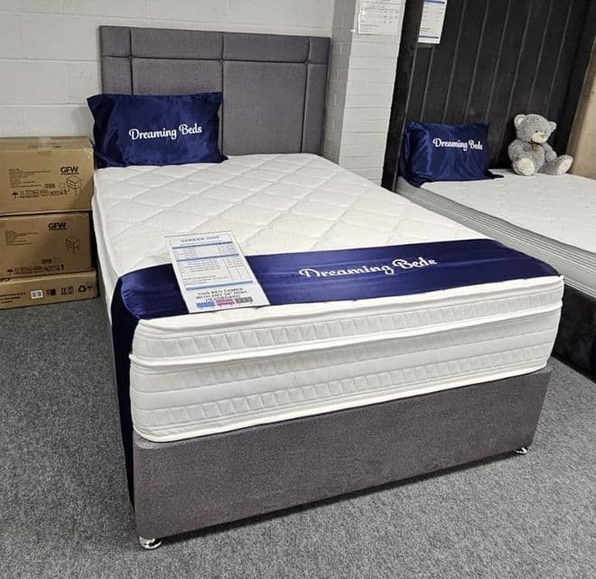 Kingsize (5Ft) Geneva 3000 Pocket Pillow Top Divan Bed - Medium to Firm Feel