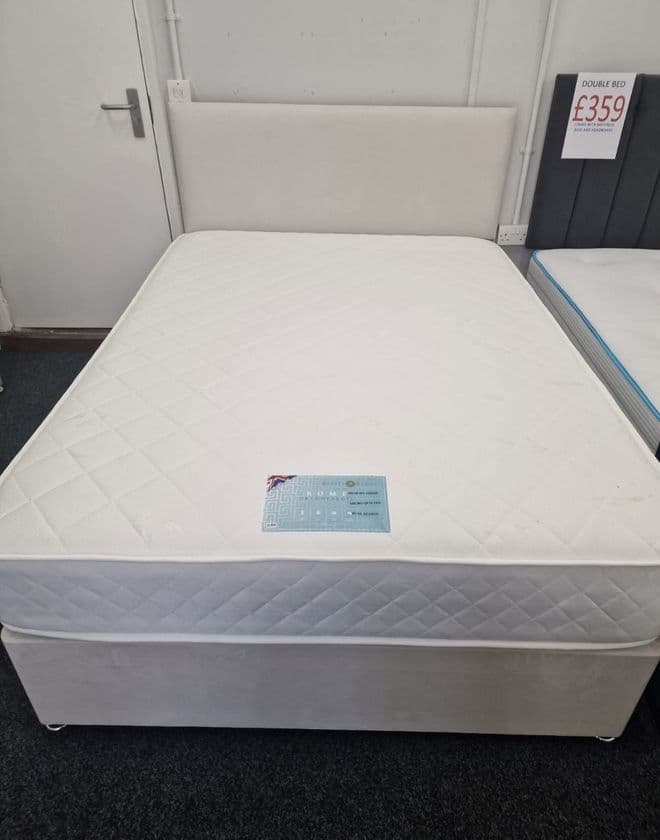 Kingsize (5Ft) Rome Memory Bed - Medium Feel