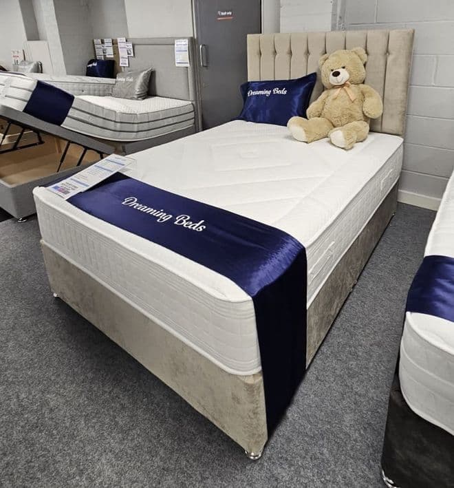 Small Double (4Ft) Adapt 1000 Pocket Memory Gel Divan Bed - Medium to Firm Feel