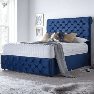 Small Double (4Ft) Newbury Sleigh Divan Frame