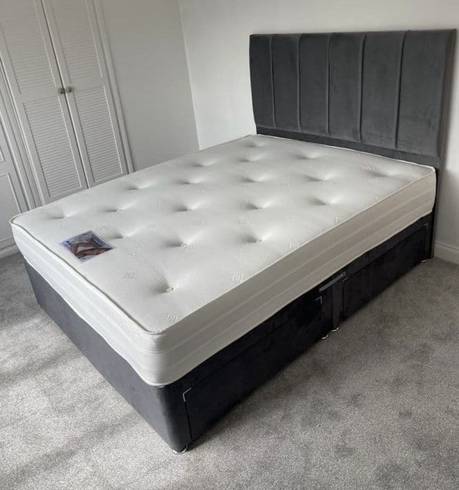 Small Double (4Ft) Rimini Divan Bed - Medium to Firm Feel