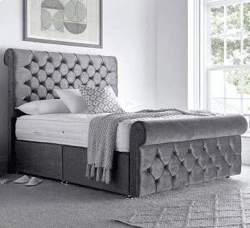 Small Double (4Ft) Westbury Sleigh Divan Frame
