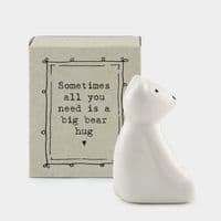 'All you Need is a Big Bear Hug' Matchbox Keepsake by East of India