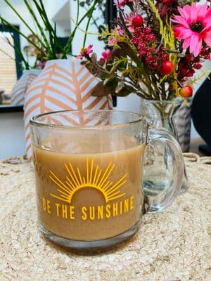 'Be the Sunshine' Glass Mug