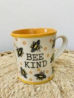 'Bee Kind' Bee Design Ceramic Mug