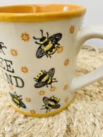 'Bee Kind' Bee Design Ceramic Mug