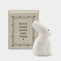 'Every Bunny Needs some Bunny' Matchbox Keepsake by East of India