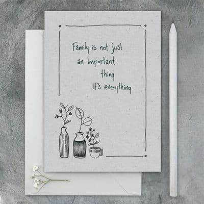 'Family is Everything' Card by East of India