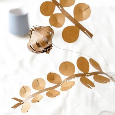 'Field' Browns Paper Flower Bouquet Kit, Small