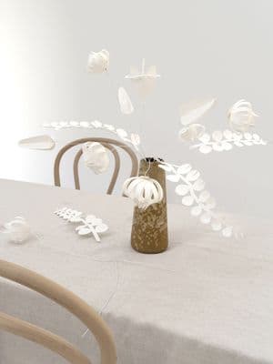 'Field' Large Paper Flower Bouquet Kit, White