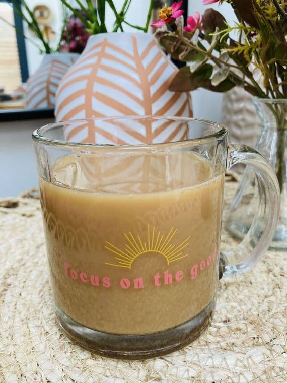'Focus on the Good' Glass Mug