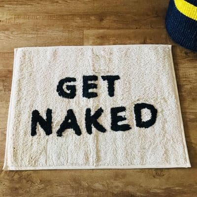 ‘Get Naked’ Bath Mat
