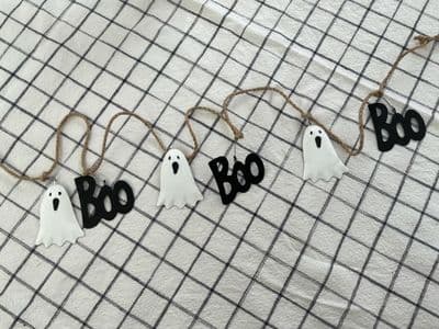 'Halloween, 'BOO and Ghost' Hanging Garland, 108 cm