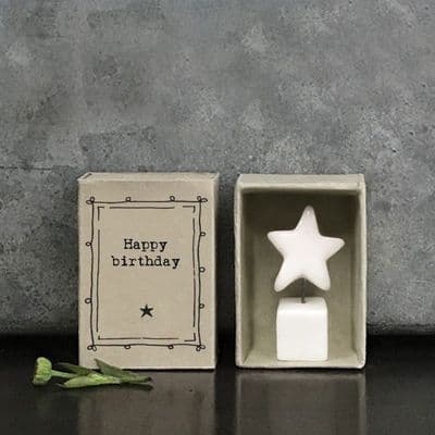 'Happy Birthday' Matchbox Keepsake by East of India