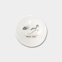 'Happy Days' Porcelain Wobbly Bowl, Small
