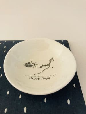 'Happy Days' Porcelain Wobbly Bowl, Small
