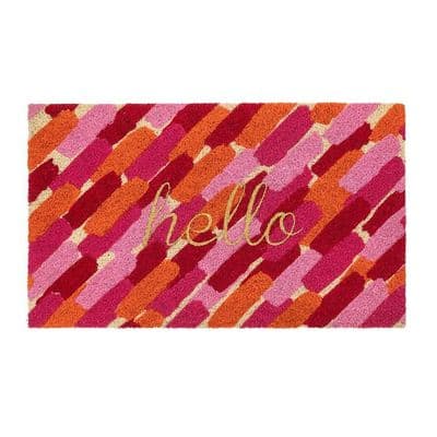 'Hello' brush stroke Doormat