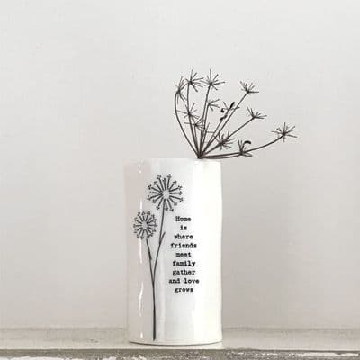 'Live every moment...'  Porcelain Vase by East of India