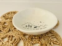 'Love you to the Moon and Back' Porcelain Wobbly Bowl, Medium