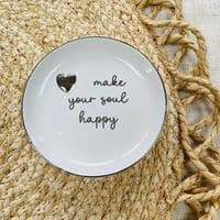 'Make your soul happy' Trinket Dish