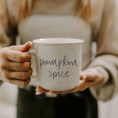 'Pumpkin Spice' Speckled Ceramic Mug