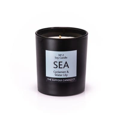 'Sea' Candle, Cyclamen and Water Lily, Suffolk Candle Company