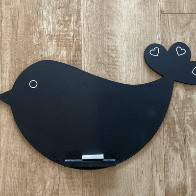 *** SECONDS*** Bird Chalkboard with little chalk shelf