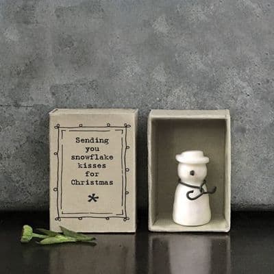 'Sending You Snowflake Kisses' Christmas Matchbox Keepsake by East of India