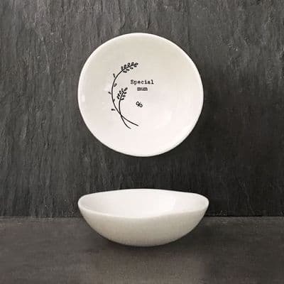 'Special Mum' Porcelain Wobbly Bowl, Small