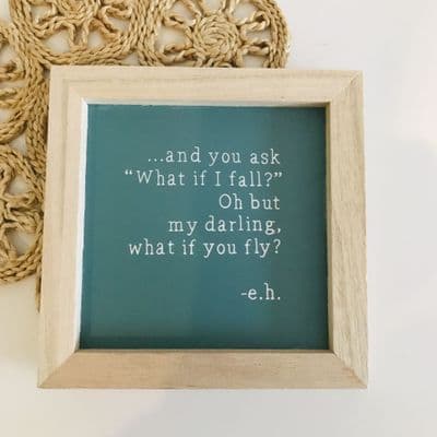 'What if You Fly' Framed Print