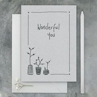 'Wonderful You' Card by East of India