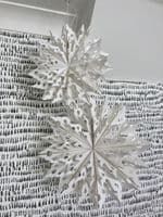 3d Paper Cut/Kirigami Festive Hanging Snowflake Decoration,  Small