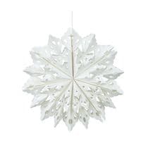 3d Paper Cut/Kirigami Festive Hanging Snowflake Decoration,  Small