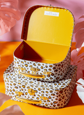 Animal Print, Leopard Love, Set of 2 Storage Suitcases