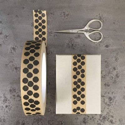 Black  Dots Paper Tape by East of India