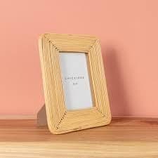 Boho, Natural Wooden Photo Frame,  6 x 4