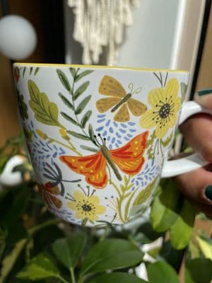 Botanical Butterfly Mug by Gisela Graham