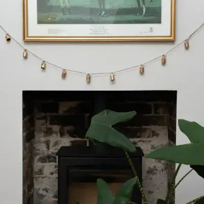 Brass Cow  Bell Garland