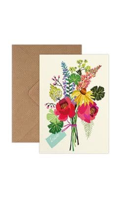 Brie Harrison 'Love bouquet' Greeting Card