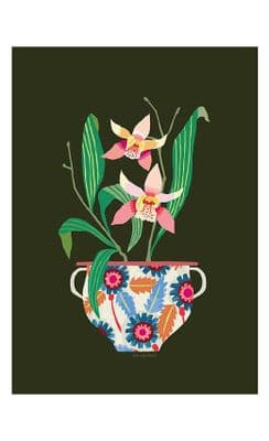 Brie Harrison 'Orchid' A4 Art Print
