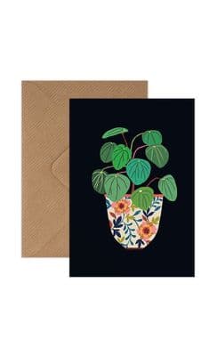 Brie Harrison 'Pilea Plant' Greeting Card