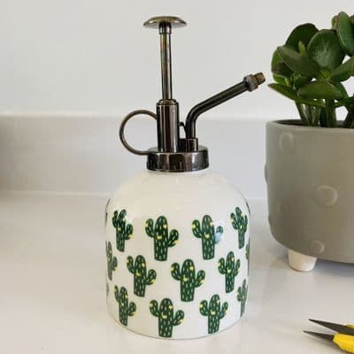 Ceramic Plant Mister - Cactus Design