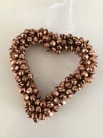 Copper Cluster of Bells Heart, Hanging Decoration