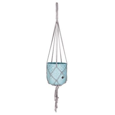 Dangle Hanging Basket Planter - Pale Blue