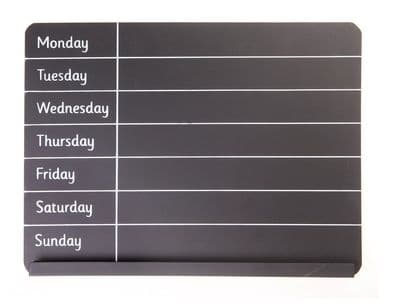 Days of the Week Chalkboard/Organiser